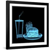 Fast Food Burger-sauliusl-Framed Art Print