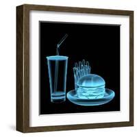 Fast Food Burger-sauliusl-Framed Art Print