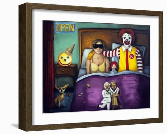 Fast Food Nightmare 1-Leah Saulnier-Framed Giclee Print