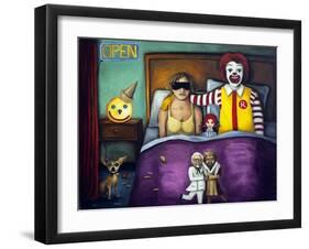 Fast Food Nightmare 1-Leah Saulnier-Framed Giclee Print
