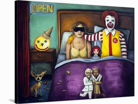 Fast Food Nightmare 1-Leah Saulnier-Stretched Canvas
