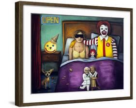 Fast Food Nightmare 1-Leah Saulnier-Framed Giclee Print