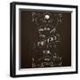 Fast Food on the Restaurant Menu Chalkboard-incomible-Framed Art Print