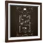 Fast Food on the Restaurant Menu Chalkboard-incomible-Framed Art Print