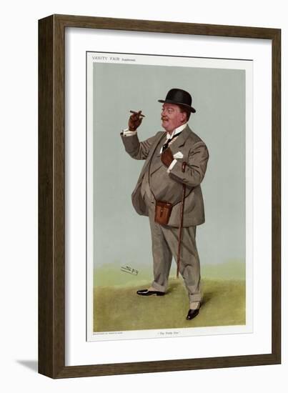 Fast Looking Gent 1907-Leslie Ward-Framed Art Print