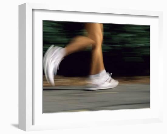 Fast Moving Feet and Legs-null-Framed Photographic Print