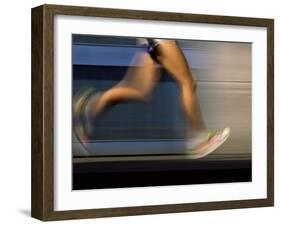 Fast Moving Feet and Legs-null-Framed Photographic Print