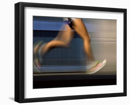 Fast Moving Feet and Legs-null-Framed Photographic Print