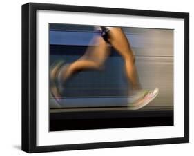 Fast Moving Feet and Legs-null-Framed Photographic Print