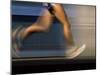 Fast Moving Feet and Legs-null-Mounted Photographic Print