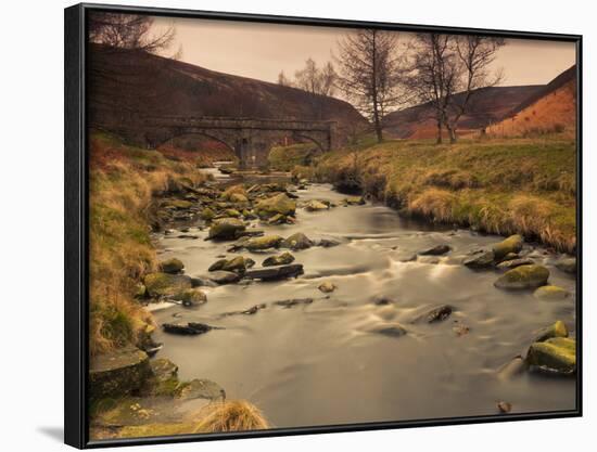 Fast Moving Stream, Near Ladybower Reservoir, Peak District Nat'l Park, Derbyshire, England-Ian Egner-Framed Photographic Print