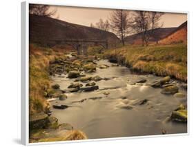 Fast Moving Stream, Near Ladybower Reservoir, Peak District Nat'l Park, Derbyshire, England-Ian Egner-Framed Photographic Print