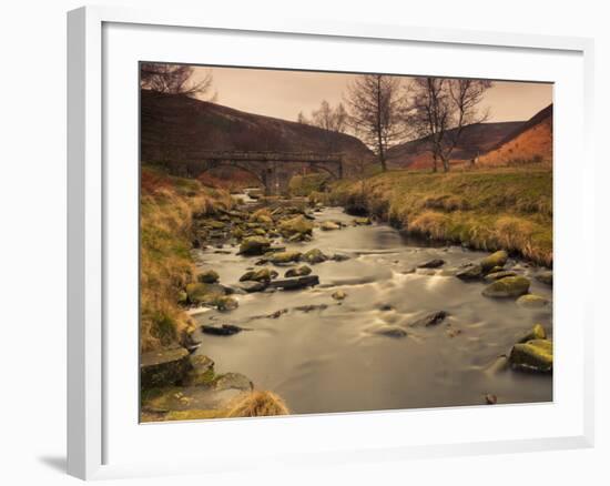 Fast Moving Stream, Near Ladybower Reservoir, Peak District Nat'l Park, Derbyshire, England-Ian Egner-Framed Photographic Print