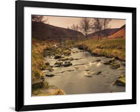 Fast Moving Stream, Near Ladybower Reservoir, Peak District Nat'l Park, Derbyshire, England-Ian Egner-Framed Photographic Print