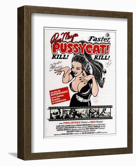 Faster, Pussycat! Kill! Kill!, French Poster Art, 1965-null-Framed Art Print