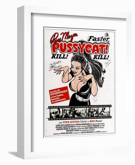 Faster, Pussycat! Kill! Kill!, French Poster Art, 1965-null-Framed Art Print