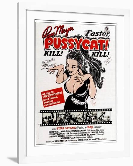 Faster, Pussycat! Kill! Kill!, French Poster Art, 1965-null-Framed Art Print