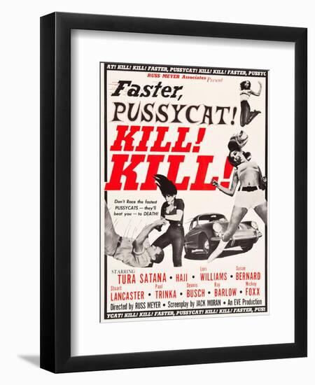 Faster, Pussycat! Kill! Kill!, Paul Trinka, Tura Satana, Lori Williams, Haji, 1965-null-Framed Art Print