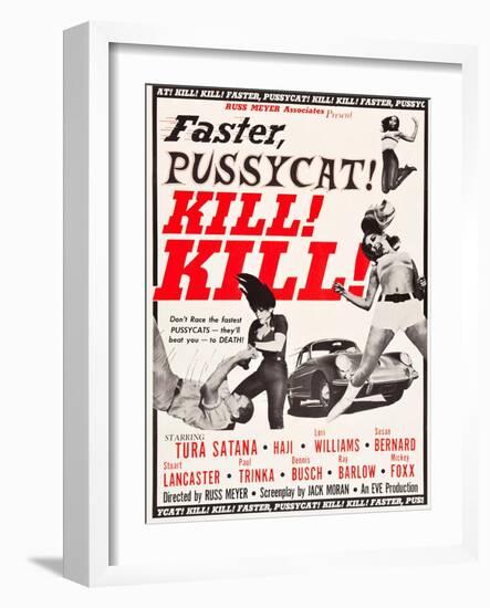 Faster, Pussycat! Kill! Kill!, Paul Trinka, Tura Satana, Lori Williams, Haji, 1965-null-Framed Art Print