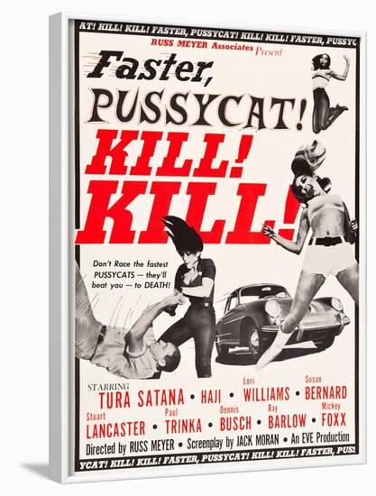 Faster, Pussycat! Kill! Kill!, Paul Trinka, Tura Satana, Lori Williams, Haji, 1965-null-Framed Art Print