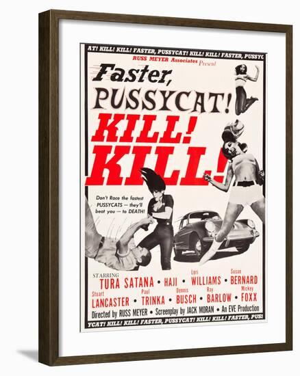 Faster, Pussycat! Kill! Kill!, Paul Trinka, Tura Satana, Lori Williams, Haji, 1965-null-Framed Art Print