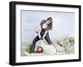 Faster, Pussycat! Kill! Kill!, Tura Satana, Paul Trinka, 1965-null-Framed Photo