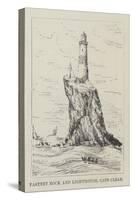Fastnet Rock and Lighthouse, Cape Clear-null-Stretched Canvas