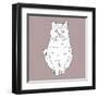 Fat Angry Cat-Anna Nyberg-Framed Giclee Print