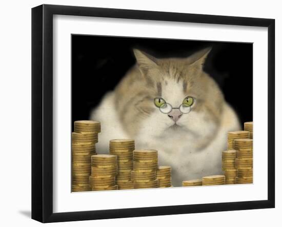 Fat Cat-J Hovenstine Studios-Framed Giclee Print