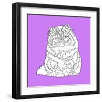 Fat Fluffy Cat-Anna Nyberg-Framed Art Print