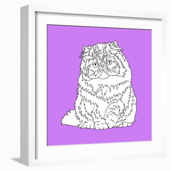 Fat Fluffy Cat-Anna Nyberg-Framed Art Print