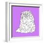 Fat Fluffy Cat-Anna Nyberg-Framed Art Print