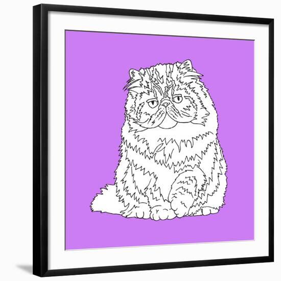 Fat Fluffy Cat-Anna Nyberg-Framed Giclee Print