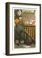 Fat Lady at Log Cabin Bar, Tijuana, Mexico-null-Framed Art Print