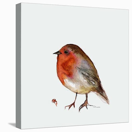 Fat Robin, 2017-Nancy Moniz Charalambous-Stretched Canvas