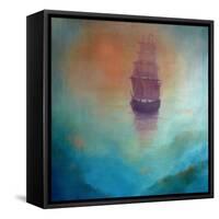 Fata Morgana (ghost ship), 2020 (oil on canvas)-Lee Campbell-Framed Stretched Canvas