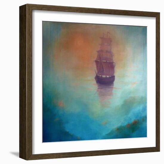 Fata Morgana (ghost ship), 2020 (oil on canvas)-Lee Campbell-Framed Giclee Print