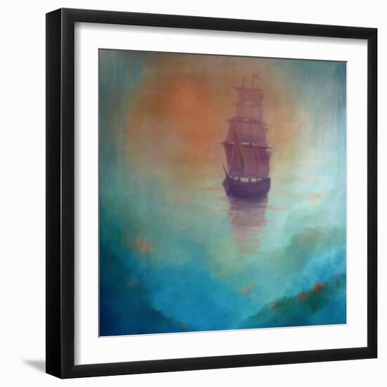 Fata Morgana (ghost ship), 2020 (oil on canvas)-Lee Campbell-Framed Giclee Print