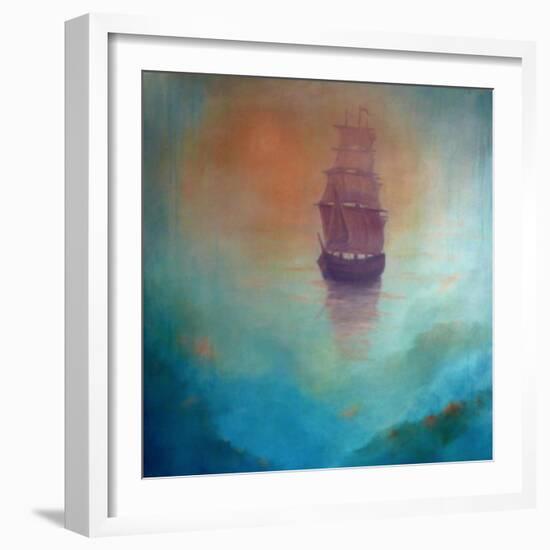 Fata Morgana (ghost ship), 2020 (oil on canvas)-Lee Campbell-Framed Giclee Print