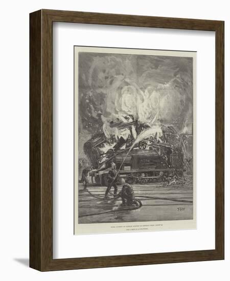 Fatal Accident at Clapham Junction on Saturday Night, 20 August-Francis S. Walker-Framed Giclee Print