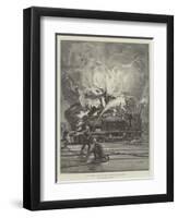 Fatal Accident at Clapham Junction on Saturday Night, 20 August-Francis S. Walker-Framed Giclee Print