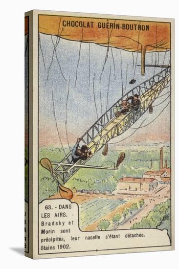 Fatal Accident of the Aeronauts Bradsky and Morin, Paris, 1902-null-Stretched Canvas