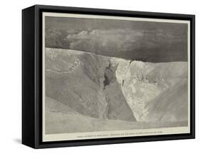 Fatal Accident on Mont Blanc, Searching for the Bodies of Herr Rothe and His Guide-null-Framed Stretched Canvas