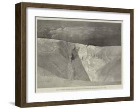 Fatal Accident on Mont Blanc, Searching for the Bodies of Herr Rothe and His Guide-null-Framed Giclee Print