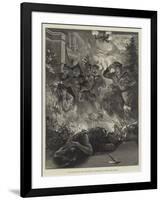 Fatal Disaster at the Art-Students' Masquerade in Munich-William Heysham Overend-Framed Giclee Print