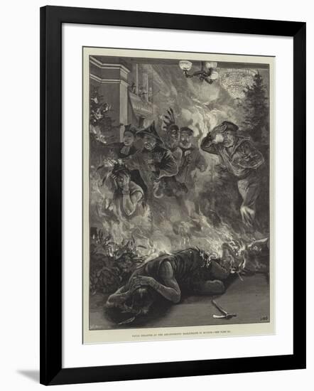 Fatal Disaster at the Art-Students' Masquerade in Munich-William Heysham Overend-Framed Giclee Print