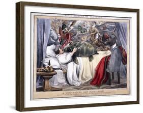 Fatal Effects of Gluttony, a Lord Mayor's Day Night Mare, 1830-null-Framed Giclee Print