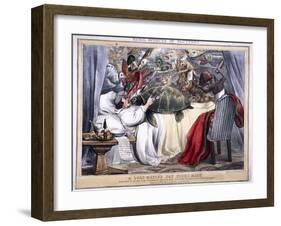 Fatal Effects of Gluttony, a Lord Mayor's Day Night Mare, 1830-null-Framed Giclee Print