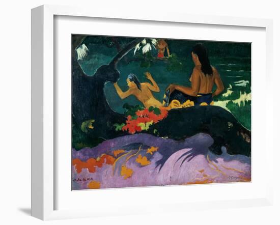 Fatata Te Miti, 1892-Paul Gauguin-Framed Giclee Print