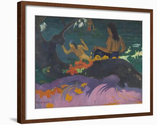 Fatata Te Miti (By the Sea), 1892-Paul Gauguin-Framed Giclee Print